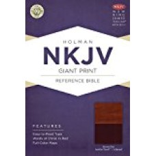 Nkjv Giant Print Reference Bible, Brown/tan Leathertouch Indexed